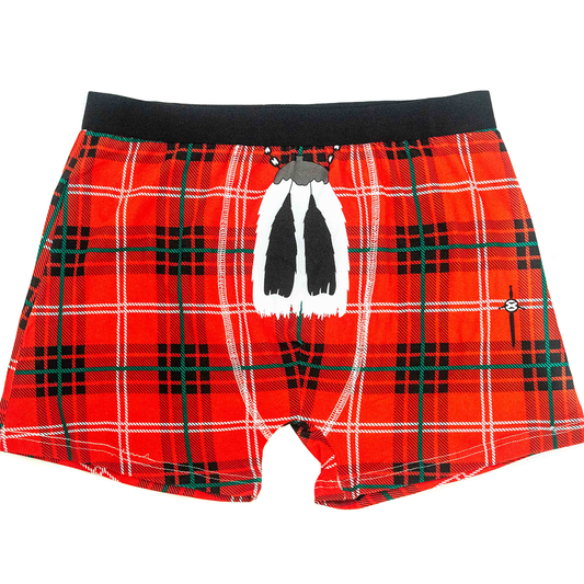 Kilt Boxer Shorts - Red - Large