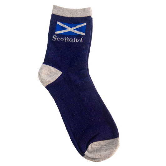 Blue Saltire Scotland Socks - 6-11